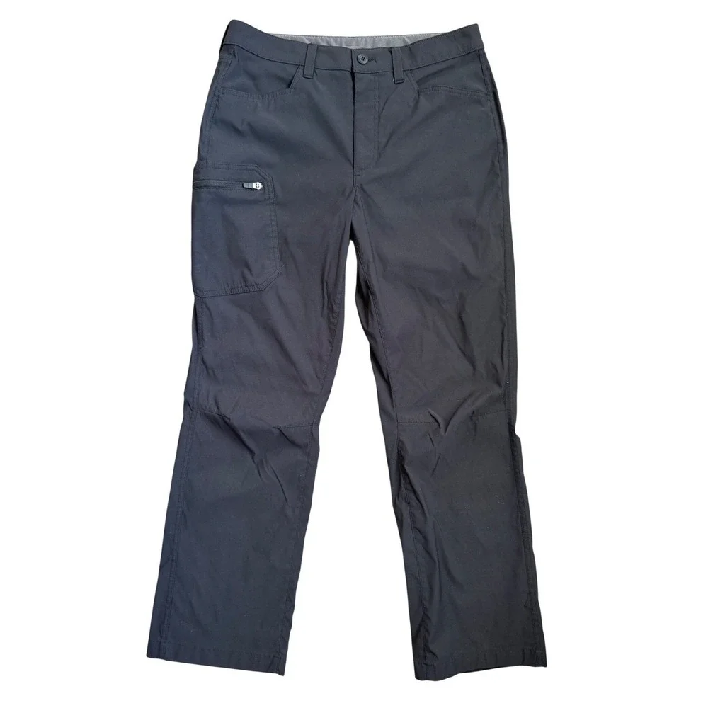Eddie Bauer Horizon Guide Pants Mens‎ 32x30 Black Stretch Cargo Hiking D3353282